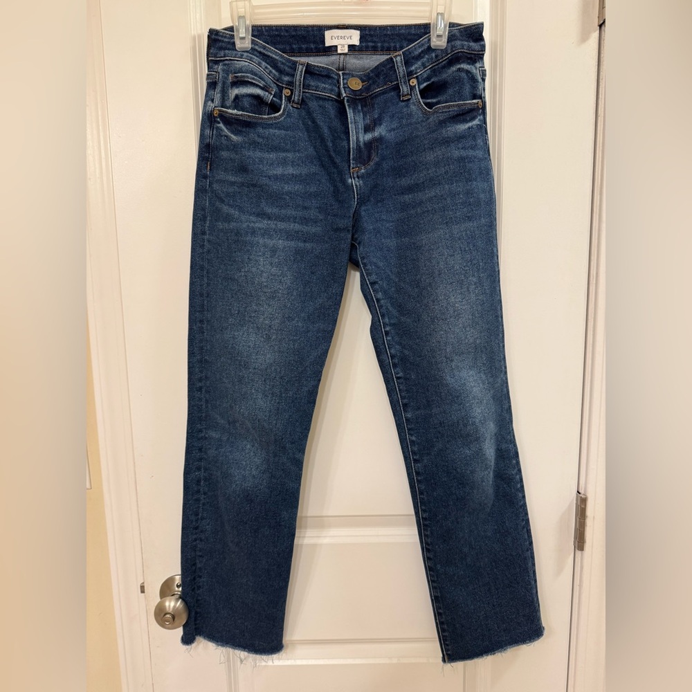 Evereve Women’s Indigo Straight Jeans